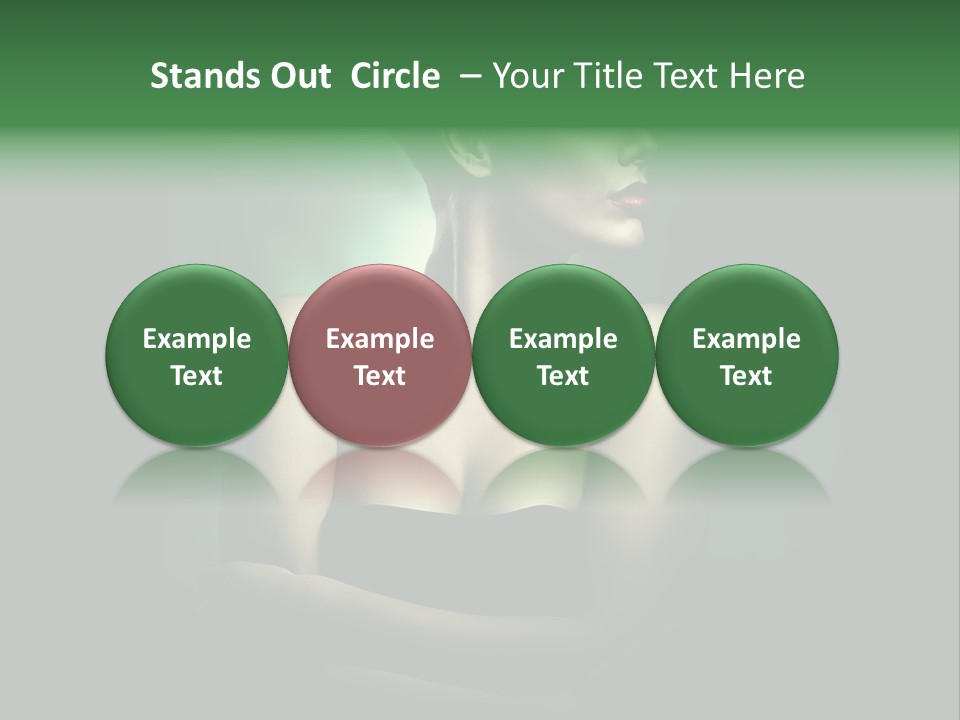 Hairstyle Green Elegant PowerPoint Template