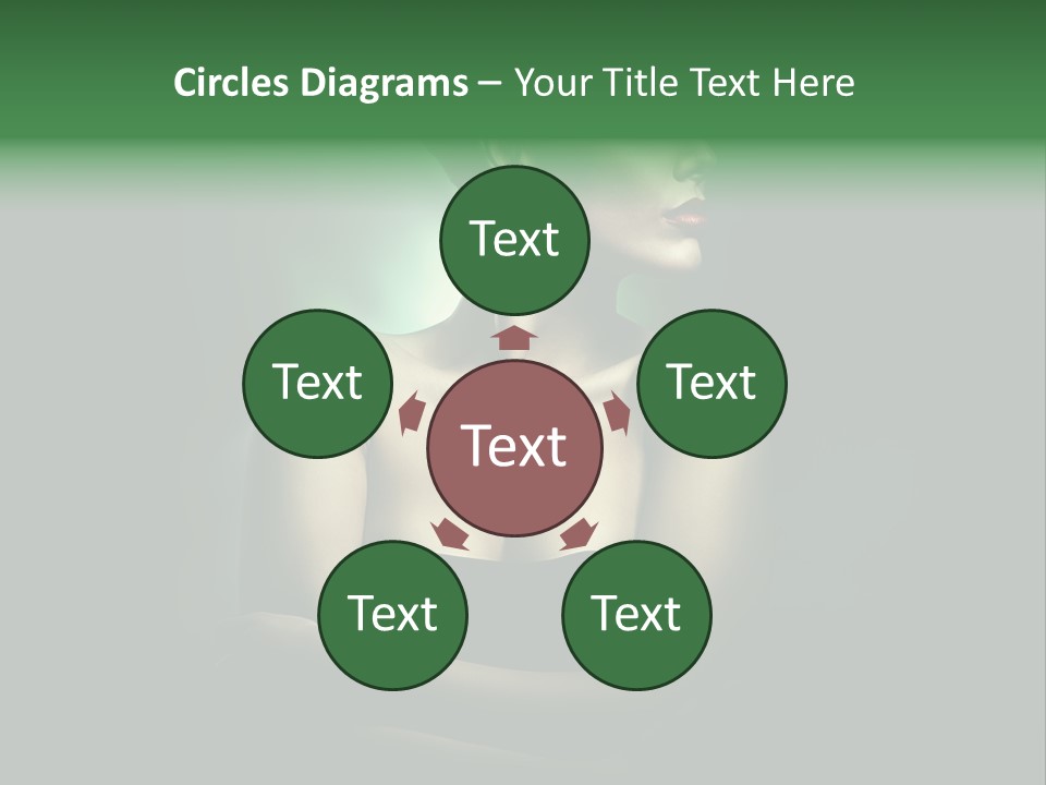 Hairstyle Green Elegant PowerPoint Template