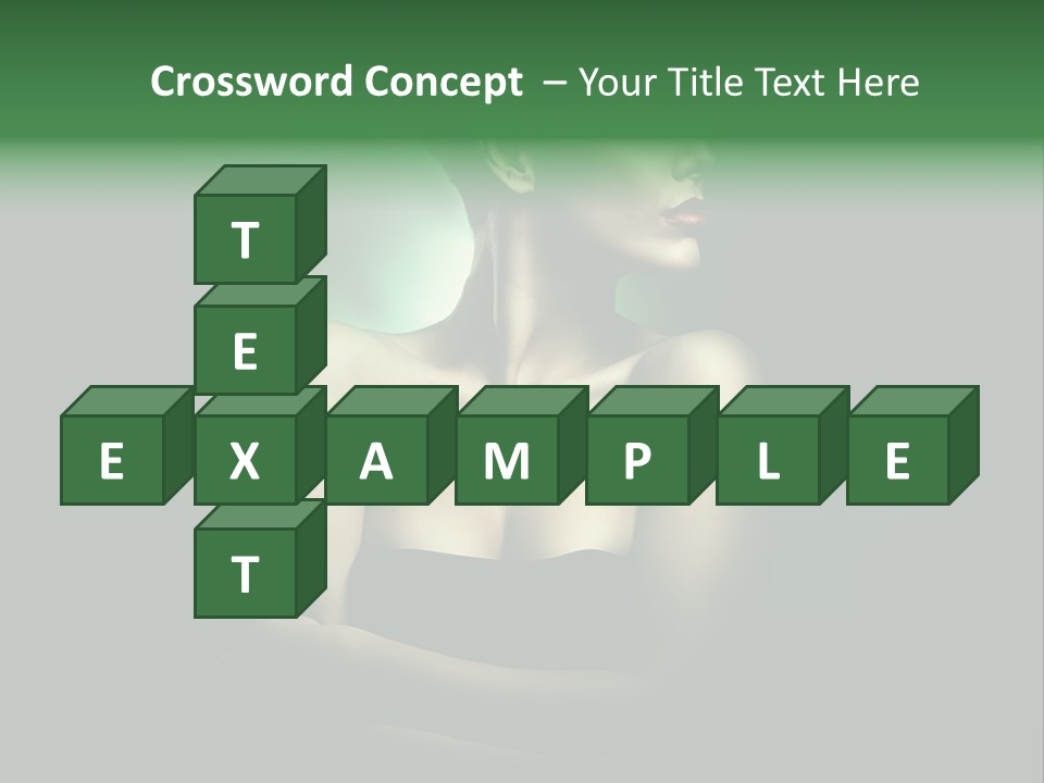 Hairstyle Green Elegant PowerPoint Template
