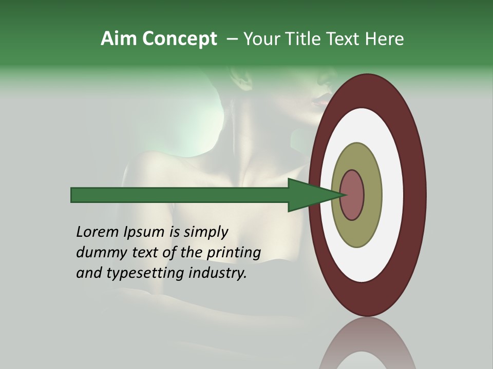 Hairstyle Green Elegant PowerPoint Template