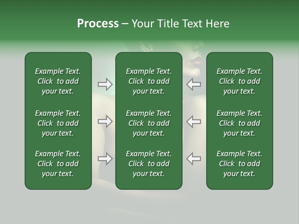 Hairstyle Green Elegant PowerPoint Template