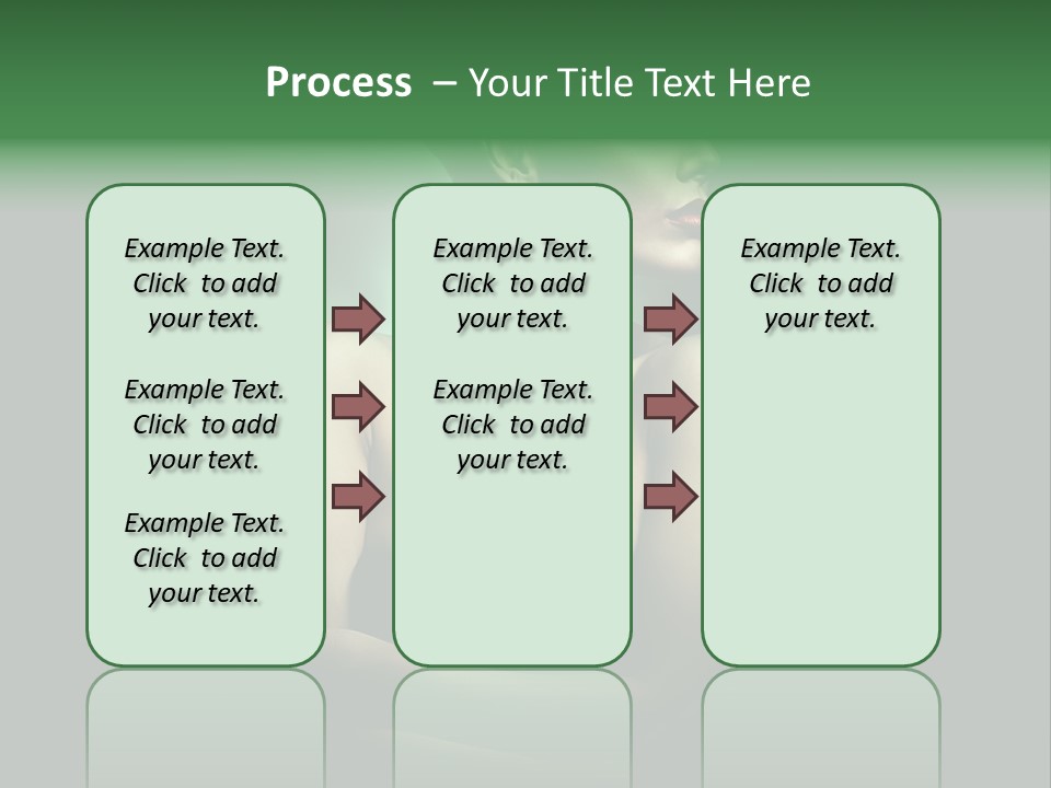 Hairstyle Green Elegant PowerPoint Template