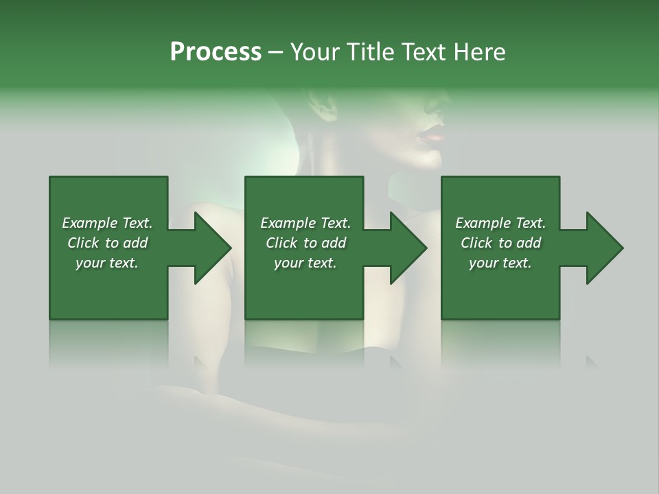 Hairstyle Green Elegant PowerPoint Template