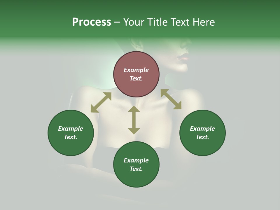 Hairstyle Green Elegant PowerPoint Template