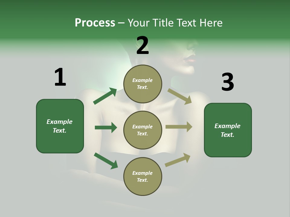 Hairstyle Green Elegant PowerPoint Template