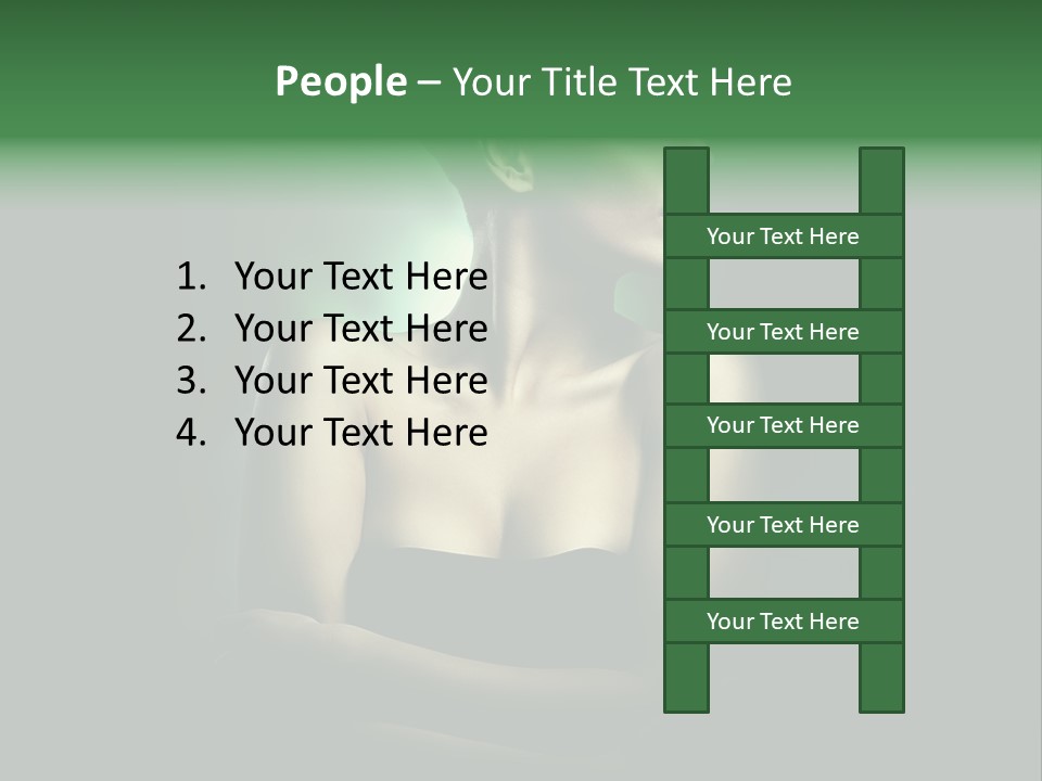 Hairstyle Green Elegant PowerPoint Template