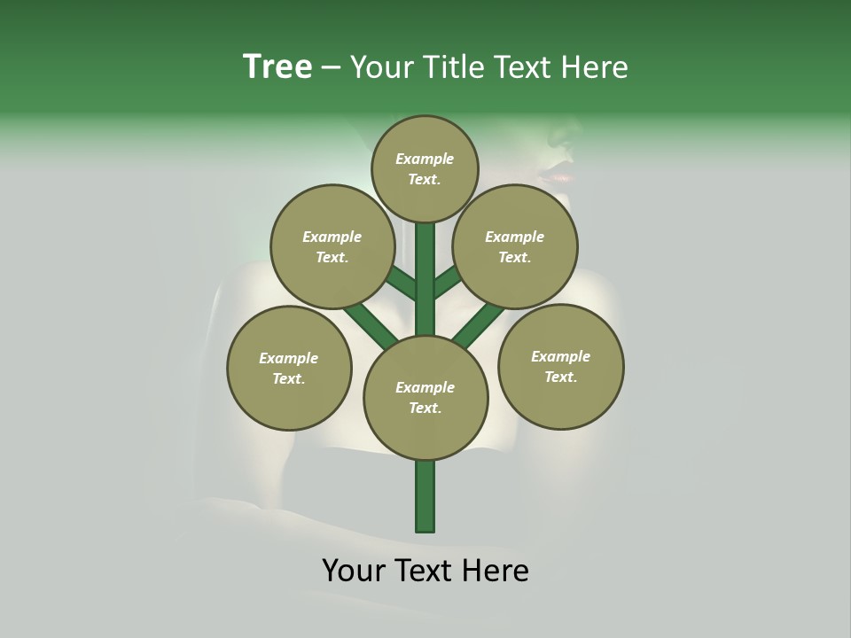 Hairstyle Green Elegant PowerPoint Template