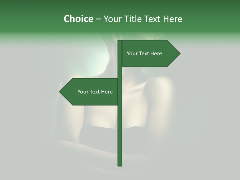 Hairstyle Green Elegant PowerPoint Template