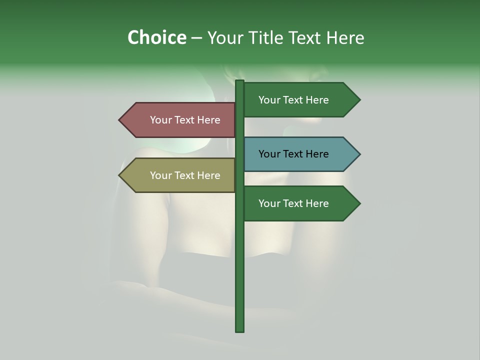 Hairstyle Green Elegant PowerPoint Template