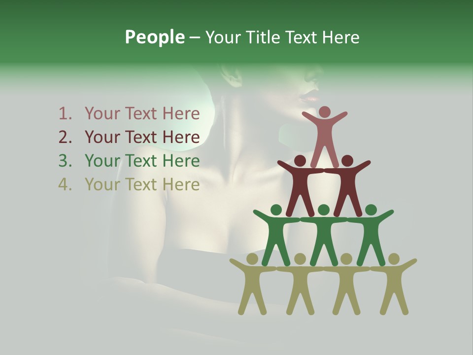 Hairstyle Green Elegant PowerPoint Template