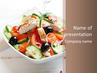 Dish Meal Dinner PowerPoint Template