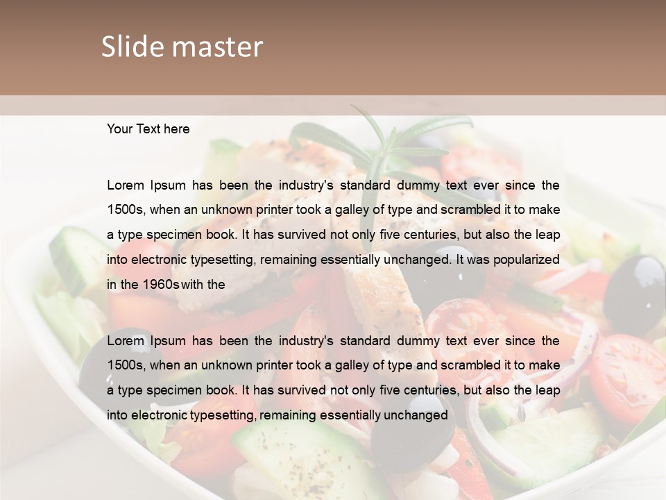 Dish Meal Dinner PowerPoint Template