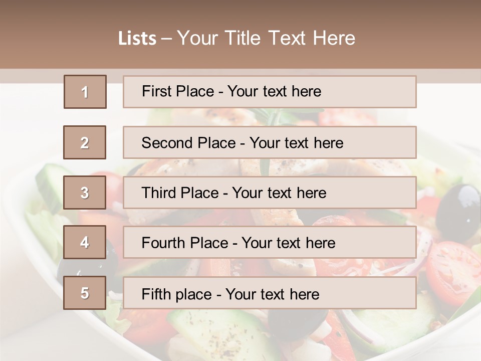 Dish Meal Dinner PowerPoint Template