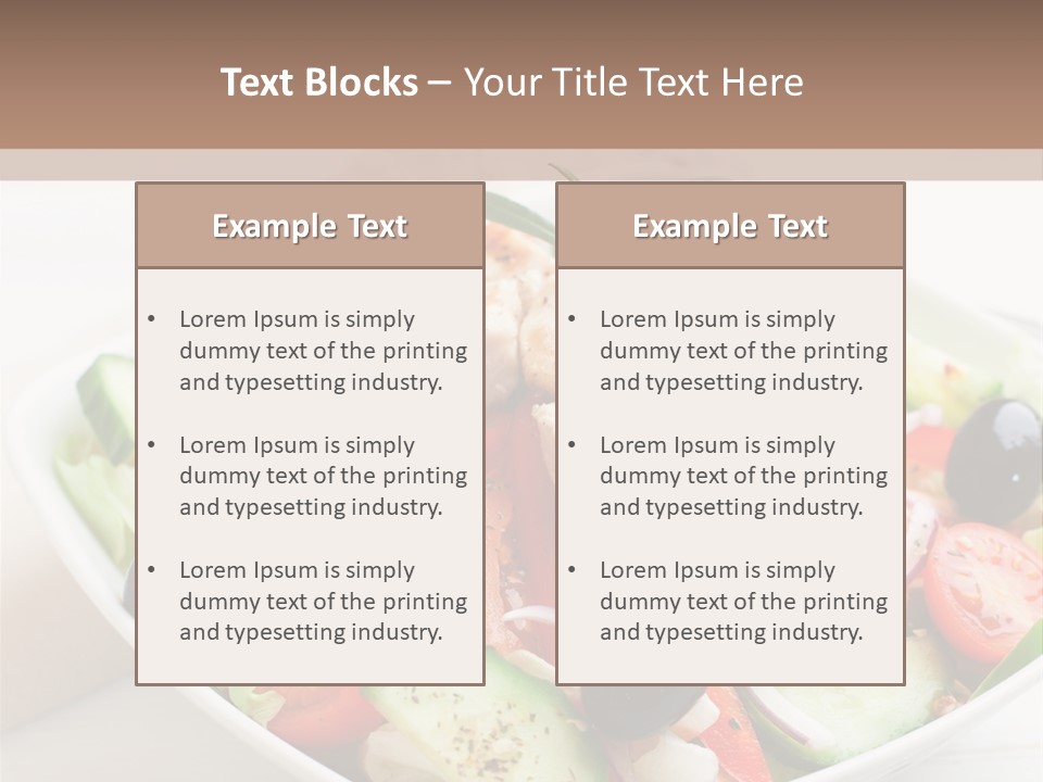 Dish Meal Dinner PowerPoint Template