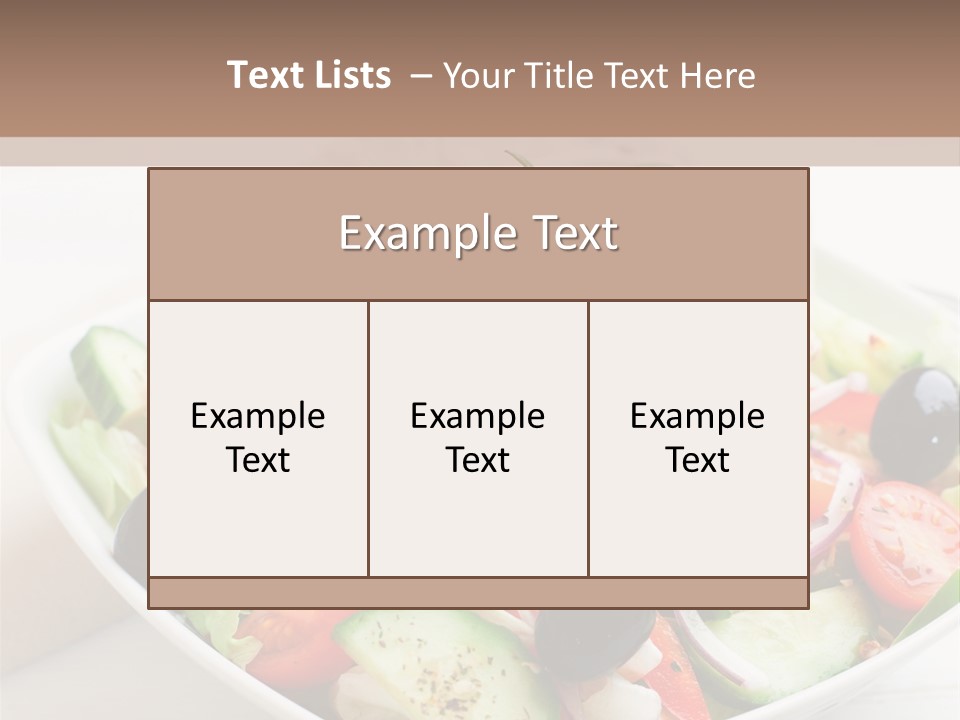 Dish Meal Dinner PowerPoint Template