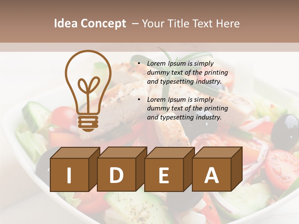 Dish Meal Dinner PowerPoint Template