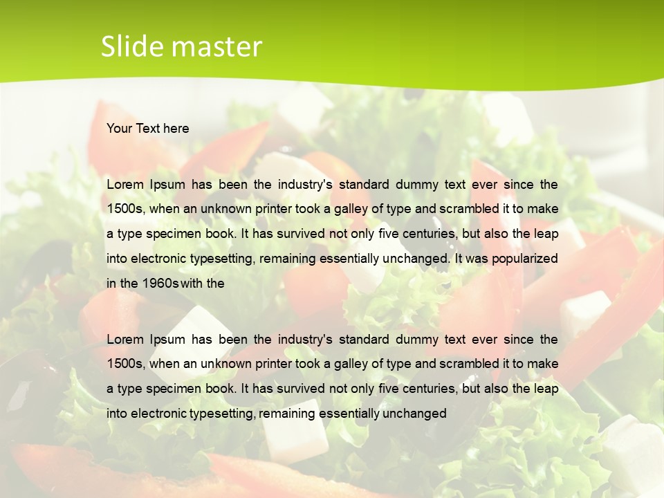 Olives Appetizer Closeup PowerPoint Template