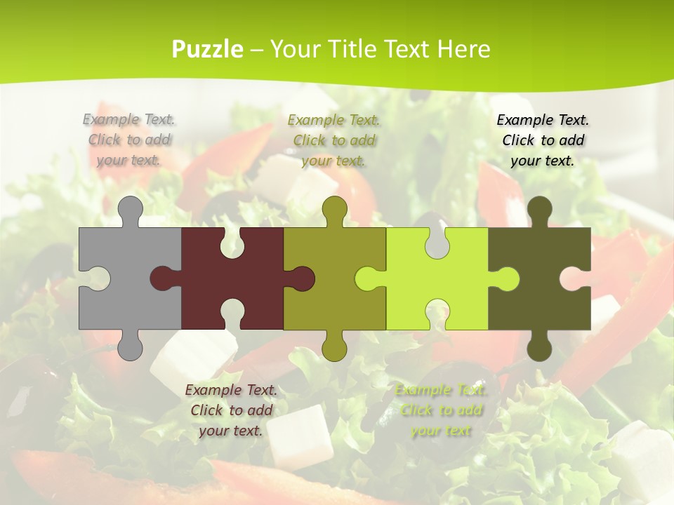 Olives Appetizer Closeup PowerPoint Template