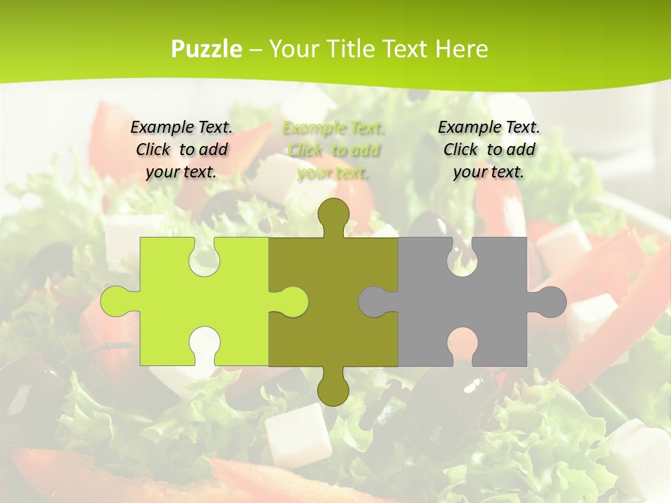 Olives Appetizer Closeup PowerPoint Template