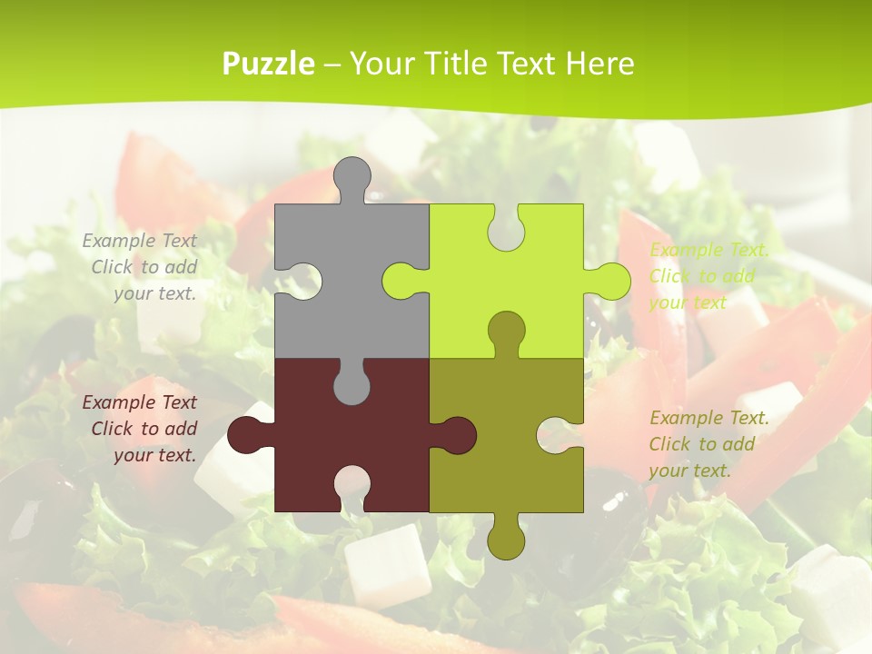 Olives Appetizer Closeup PowerPoint Template