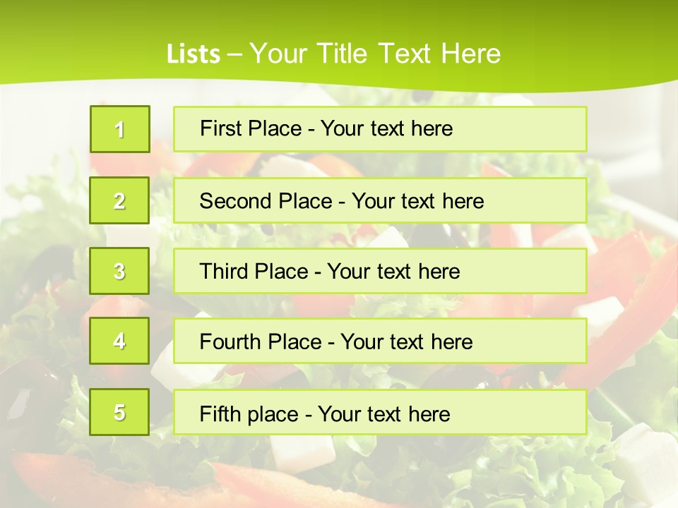 Olives Appetizer Closeup PowerPoint Template