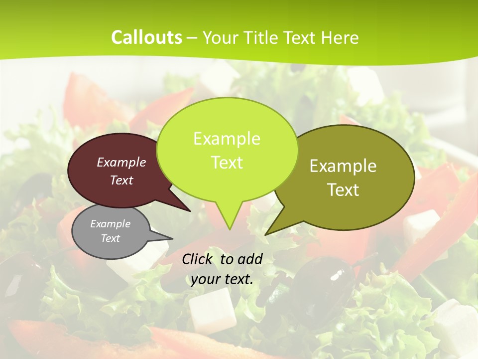 Olives Appetizer Closeup PowerPoint Template