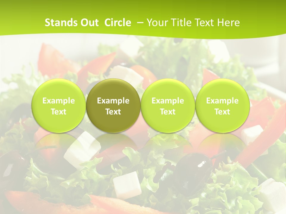 Olives Appetizer Closeup PowerPoint Template