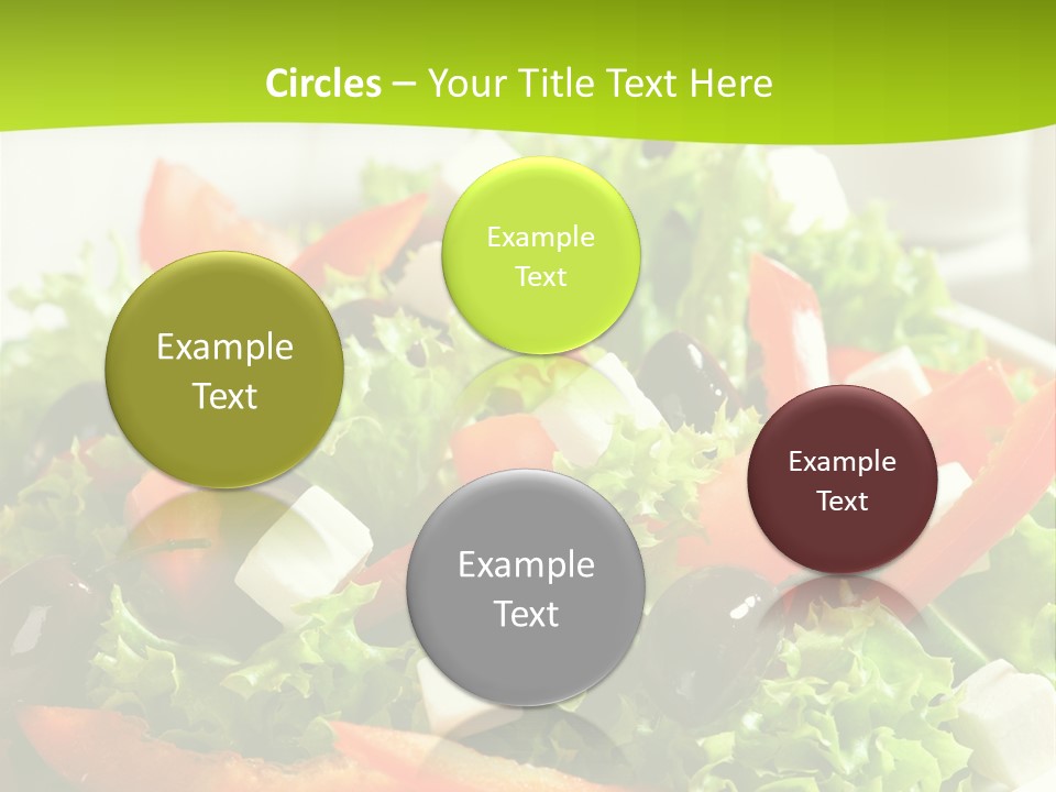 Olives Appetizer Closeup PowerPoint Template