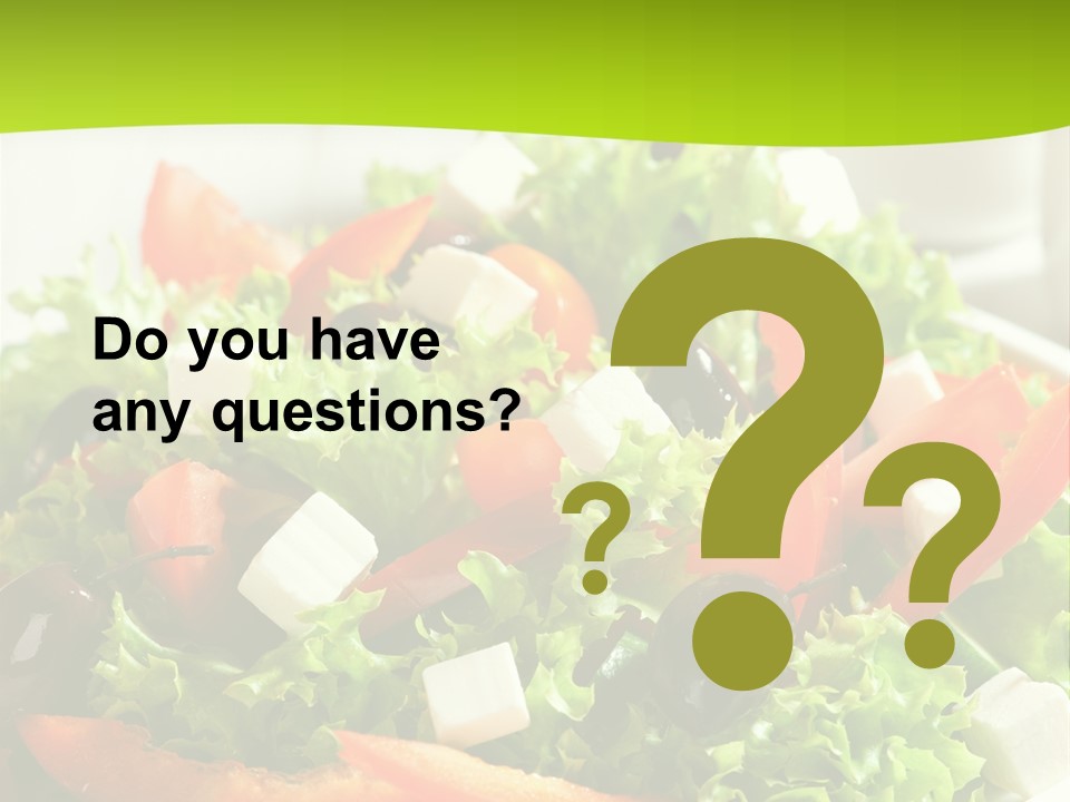 Olives Appetizer Closeup PowerPoint Template