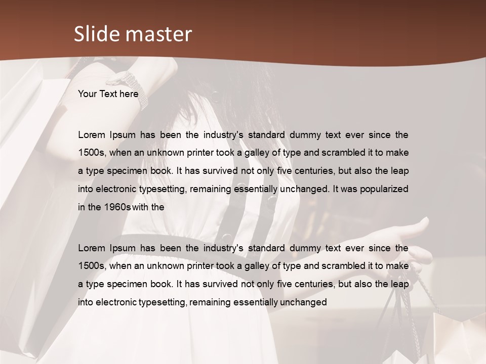 Window Mall Shopping PowerPoint Template