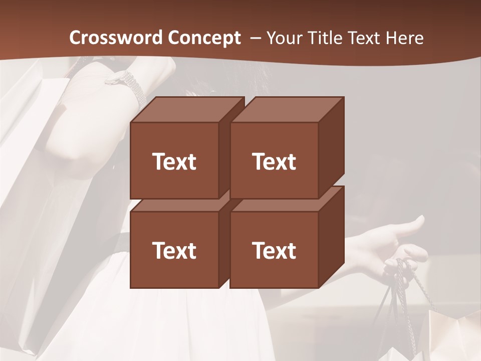 Window Mall Shopping PowerPoint Template