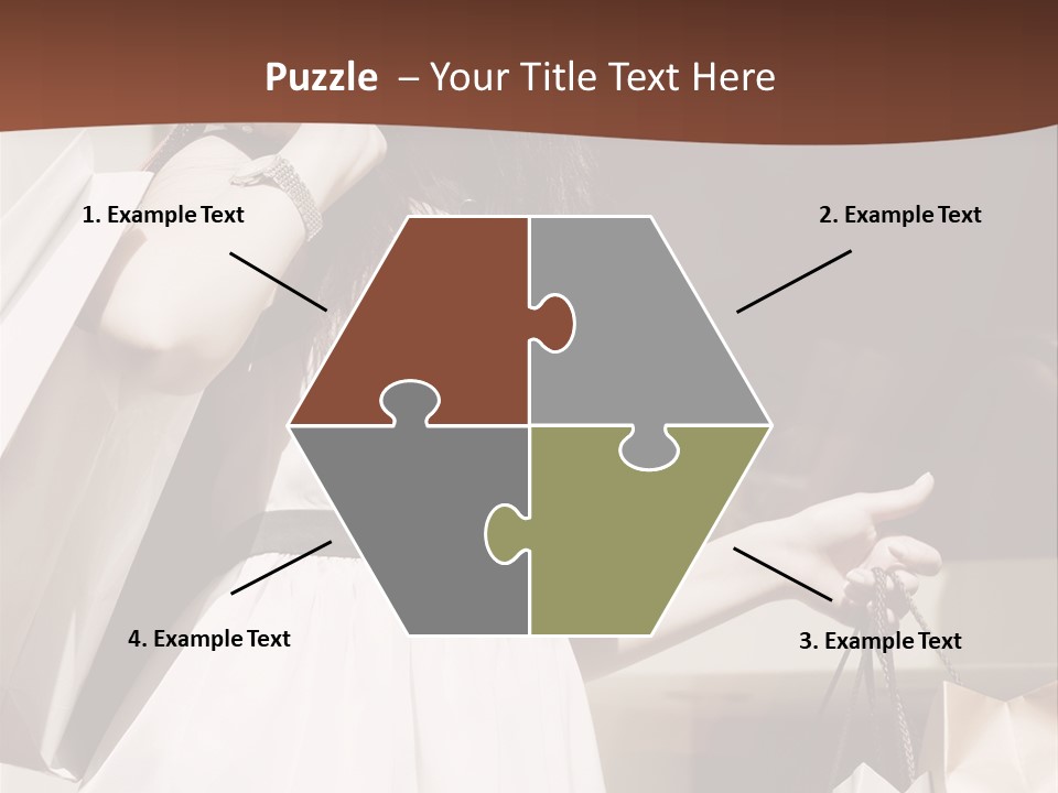 Window Mall Shopping PowerPoint Template