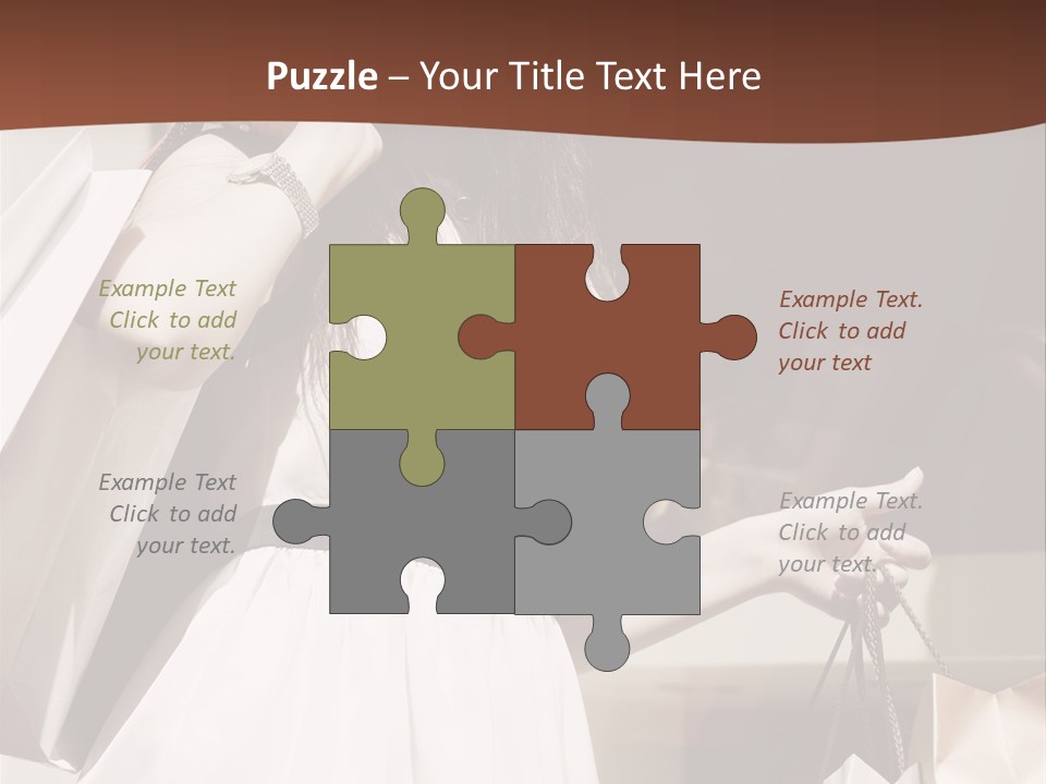 Window Mall Shopping PowerPoint Template