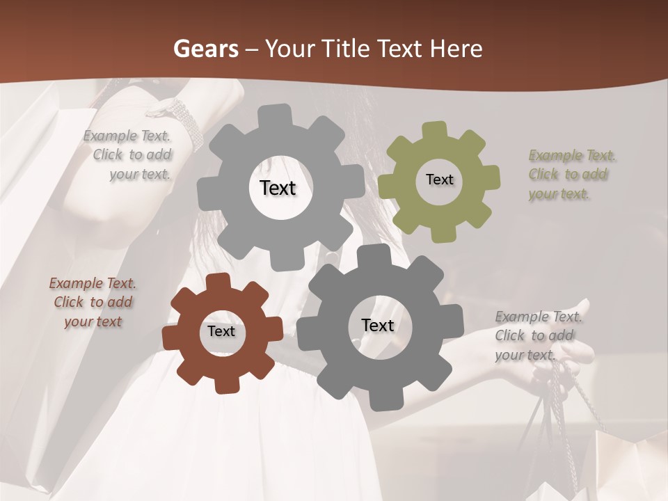 Window Mall Shopping PowerPoint Template