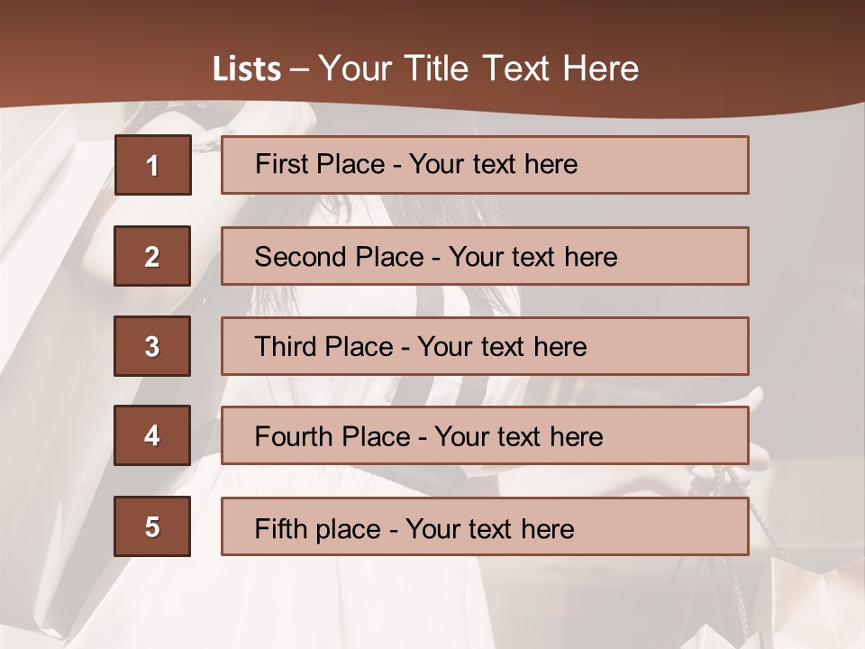 Window Mall Shopping PowerPoint Template