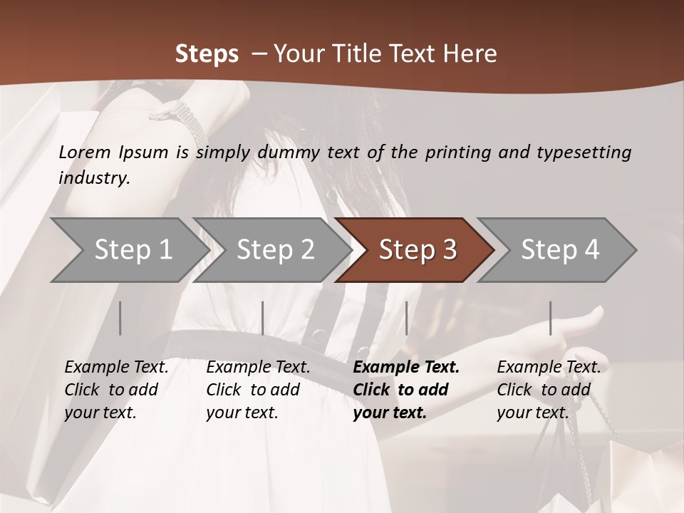Window Mall Shopping PowerPoint Template