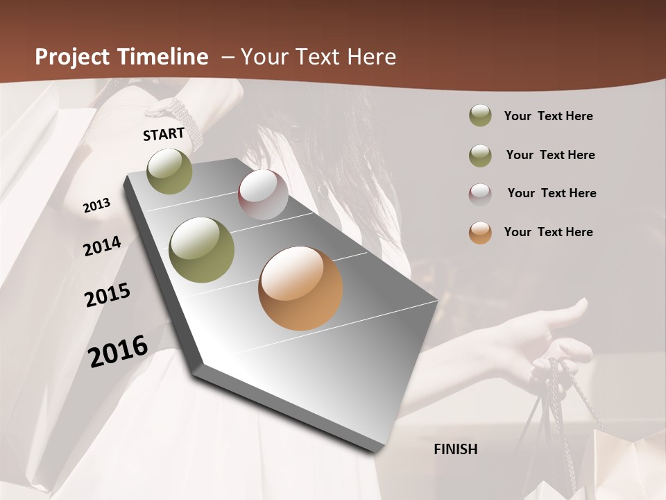 Window Mall Shopping PowerPoint Template