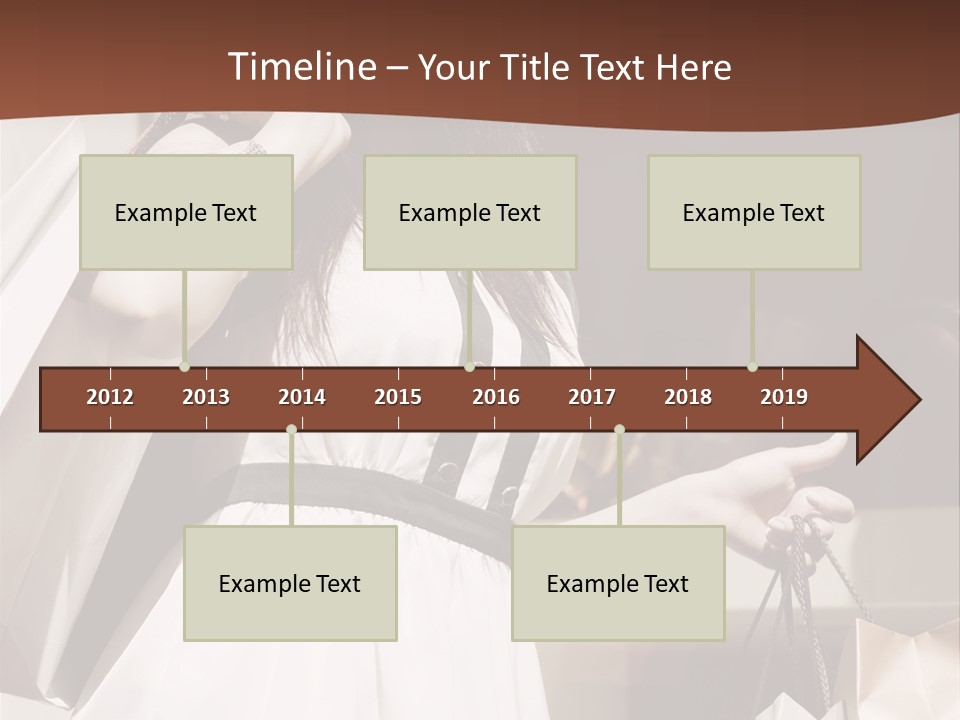 Window Mall Shopping PowerPoint Template