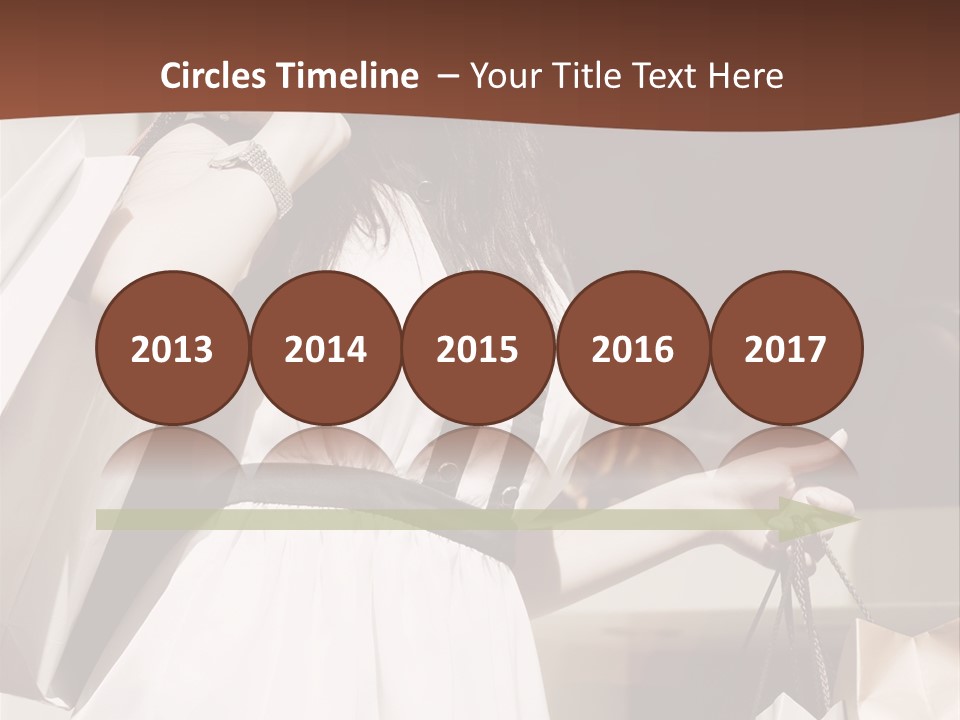 Window Mall Shopping PowerPoint Template