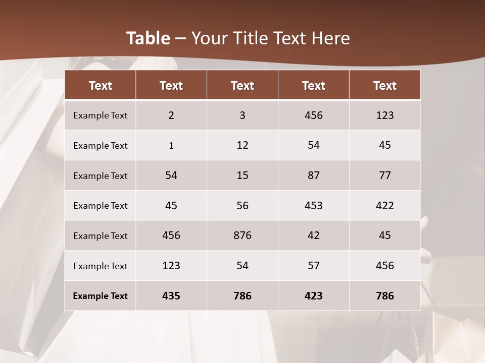 Window Mall Shopping PowerPoint Template