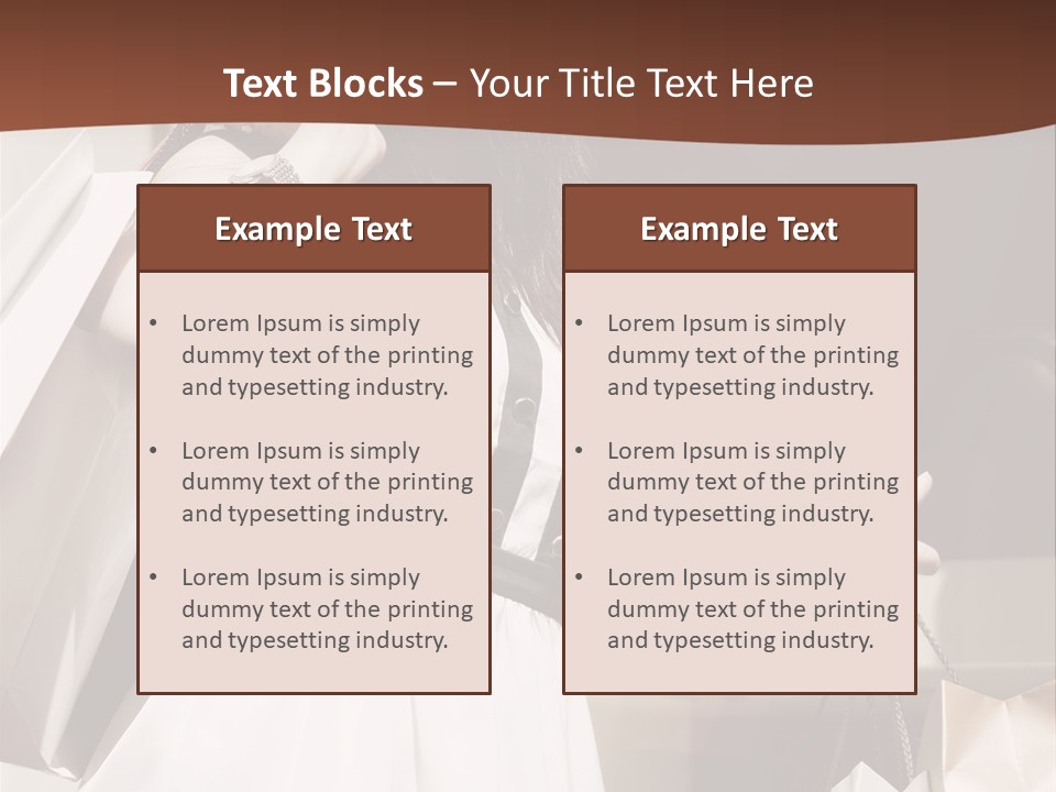Window Mall Shopping PowerPoint Template