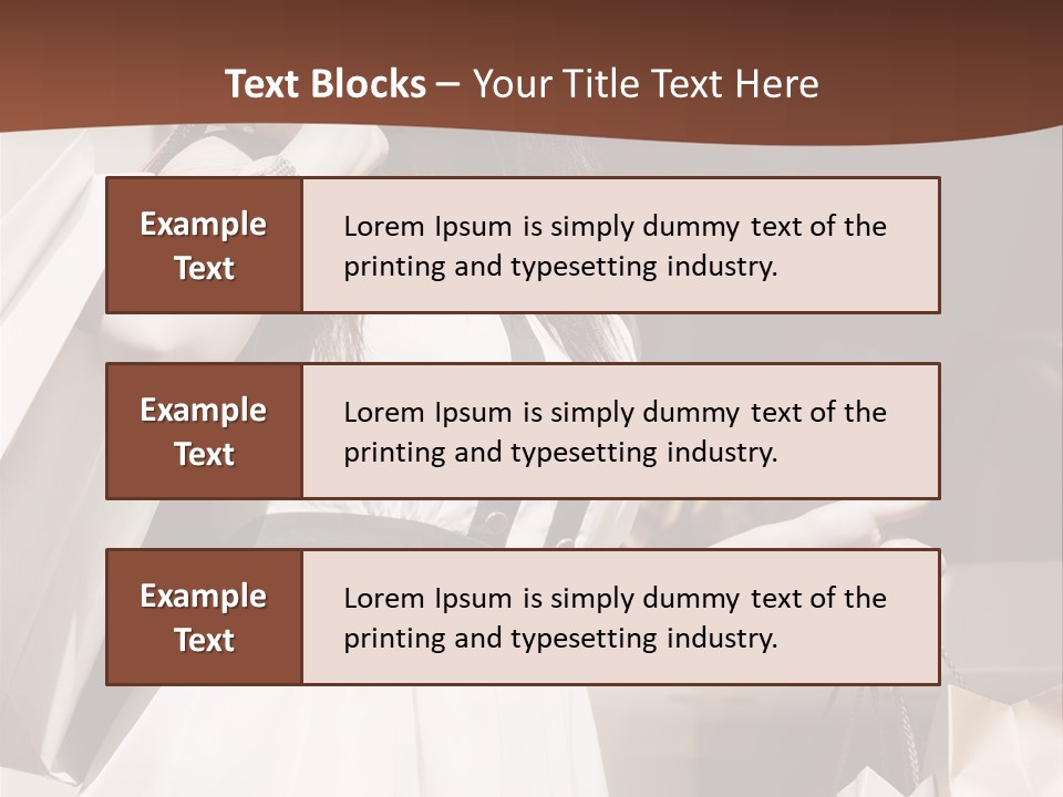 Window Mall Shopping PowerPoint Template