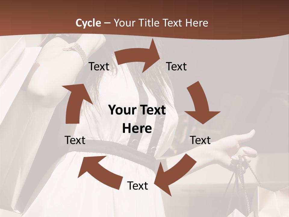 Window Mall Shopping PowerPoint Template