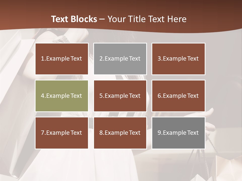 Window Mall Shopping PowerPoint Template