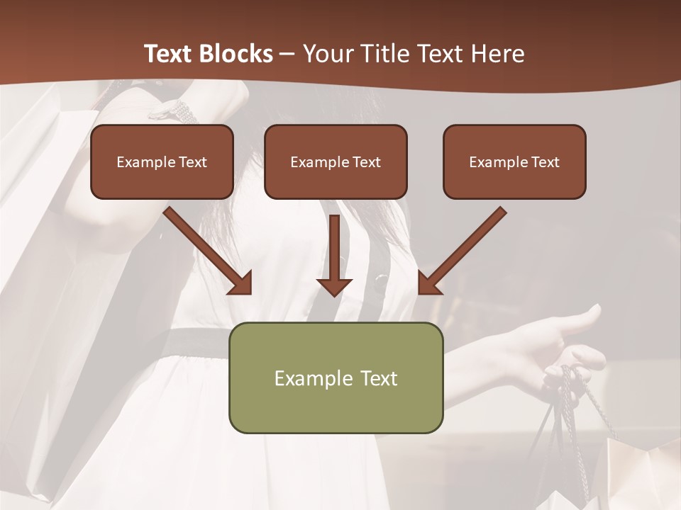 Window Mall Shopping PowerPoint Template