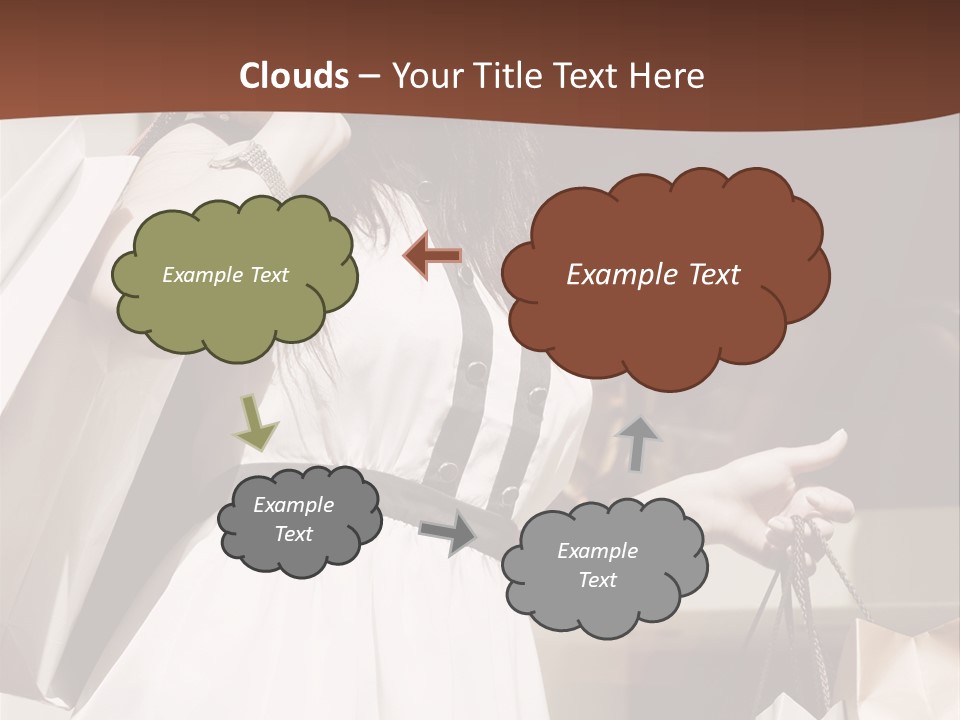 Window Mall Shopping PowerPoint Template