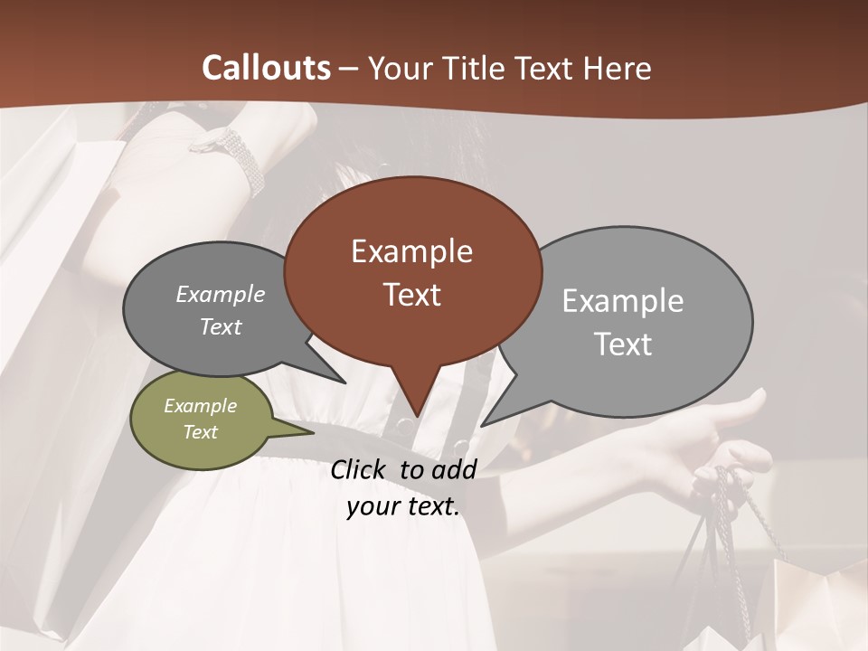 Window Mall Shopping PowerPoint Template