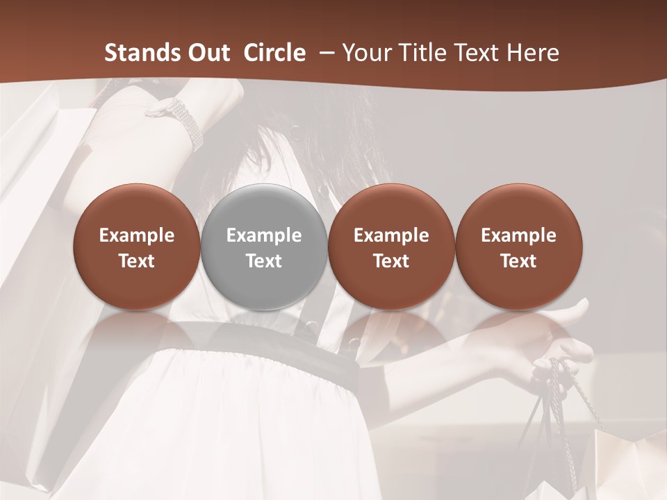 Window Mall Shopping PowerPoint Template