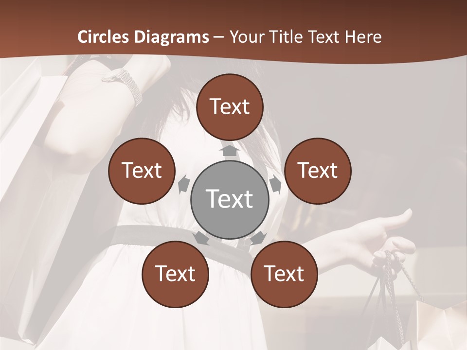 Window Mall Shopping PowerPoint Template