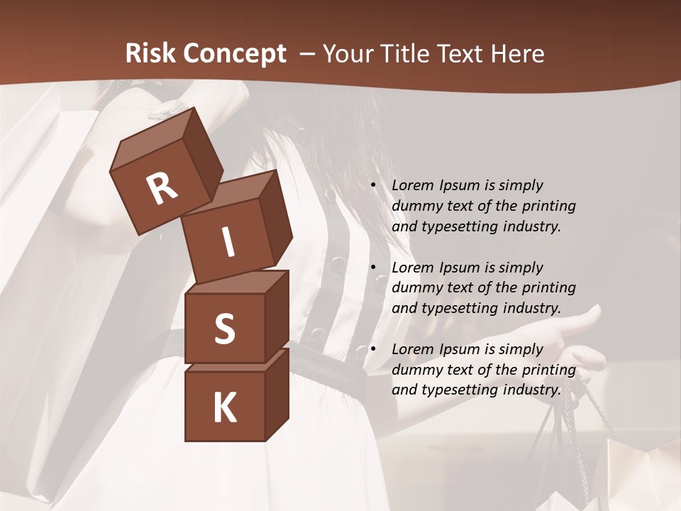 Window Mall Shopping PowerPoint Template